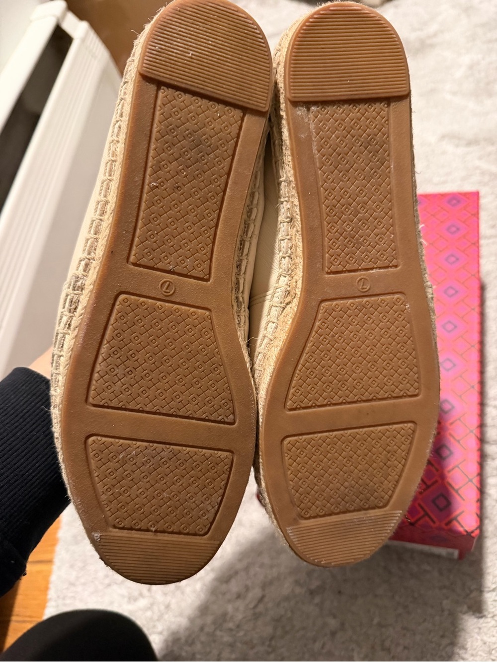 Tory Burch Leather Ines Espadrille Flats - Picture 3 of 3